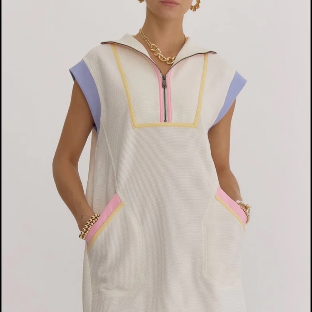 Entro-color block Dress NWT